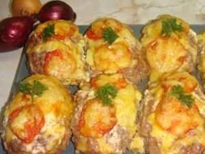 котлеты под сырным соусом