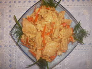 Соевое мясо по-корейски